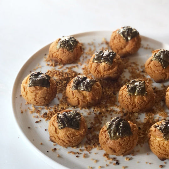 Passion fruit & Chocolate Crème Puffs