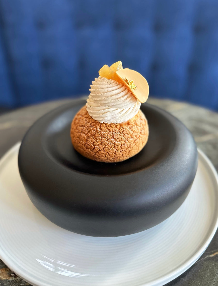 Poached Pear Chai Creme Puff
